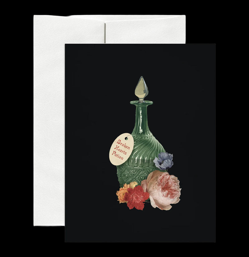 Broken Hearts Potion Greeting Card-Cards-Open Sea-PaxtonGate