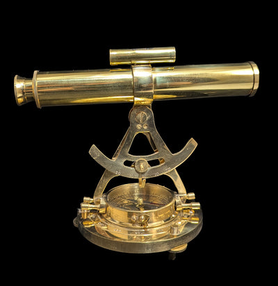 Tabletop Brass Telescope with Compass Base-Decor-Import Corner-PaxtonGate