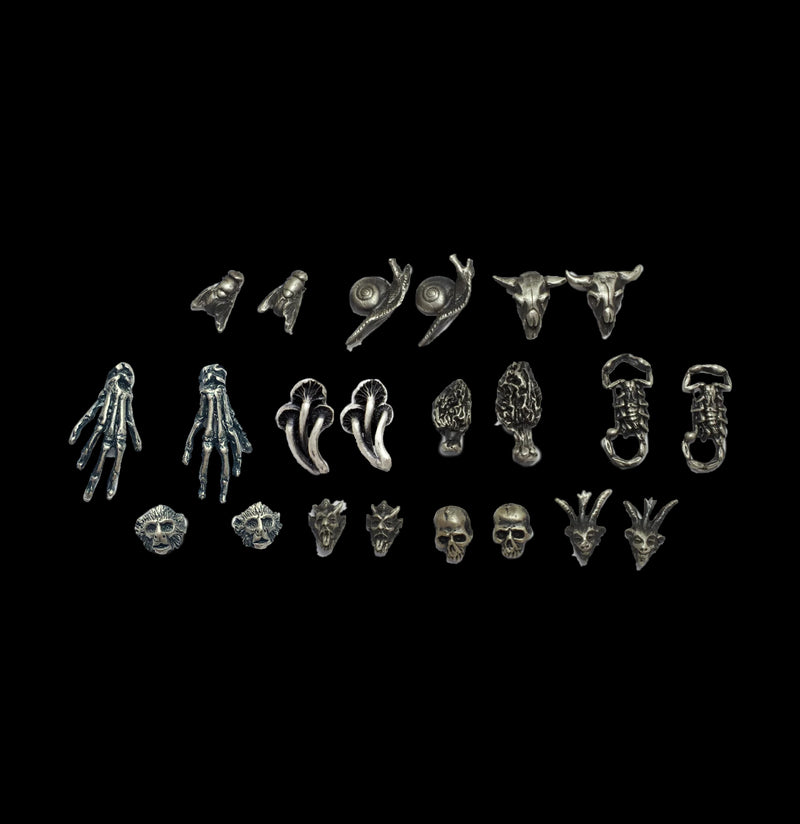 Mix and Match Sterling Silver Studs-Earrings-THEETH-PaxtonGate