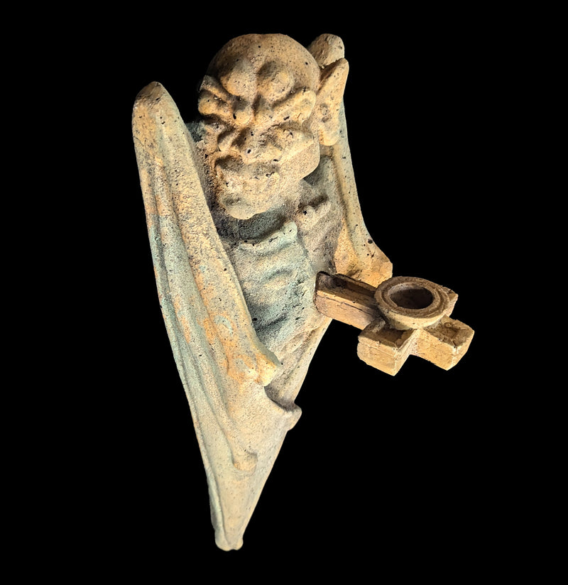 Outdoor Vampire Candleholder Gargoyle-statuary-Orlandi-PaxtonGate