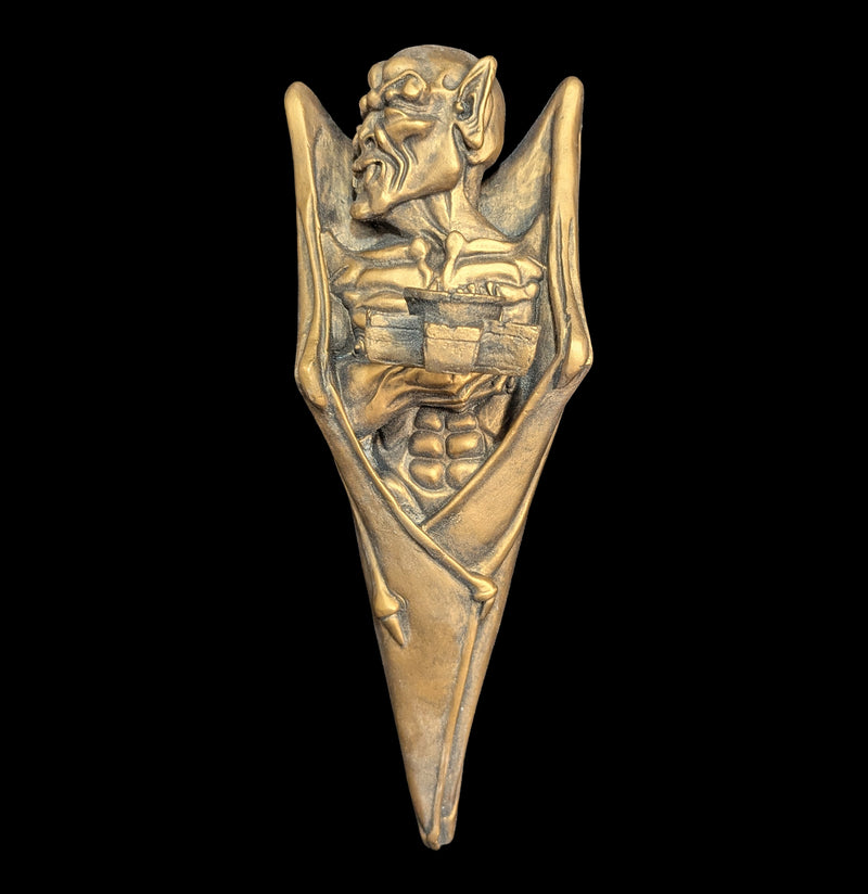 Indoor Vampire Candleholder Gargoyle-statuary-Orlandi-PaxtonGate