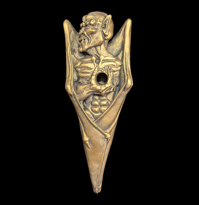 Indoor Vampire Candleholder Gargoyle-statuary-Orlandi-PaxtonGate