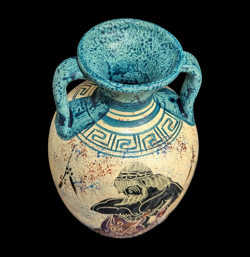 Handmade Painted Greek Vase-AntqRplica-2 Greeks Inc.-PaxtonGate