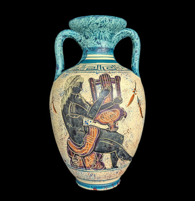 Handmade Painted Greek Vase-AntqRplica-2 Greeks Inc.-PaxtonGate