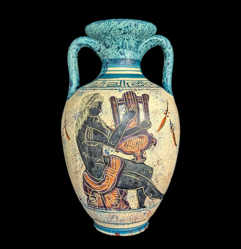 Handmade Painted Greek Vase-AntqRplica-2 Greeks Inc.-PaxtonGate