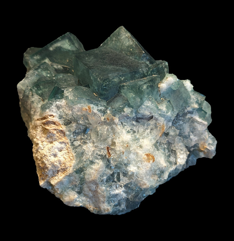 Blue Green Fluorite Crystal Cluster-Minerals-ROC 3000-PaxtonGate