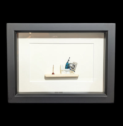Framed Dung Beetle Diorama-Insects-Bug Under Glass-PaxtonGate