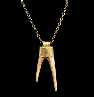Antler Tine Necklace-Necklaces-Savanna Crow-PaxtonGate