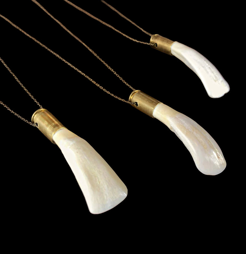 Buffalo Tooth Necklace-Necklaces-Astali-PaxtonGate