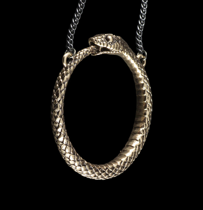 Ouroboros Bronze Necklace