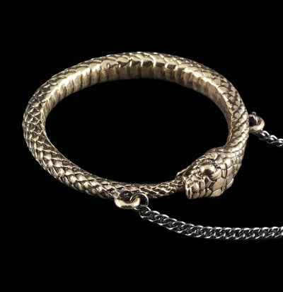 Ouroboros Bronze Necklace