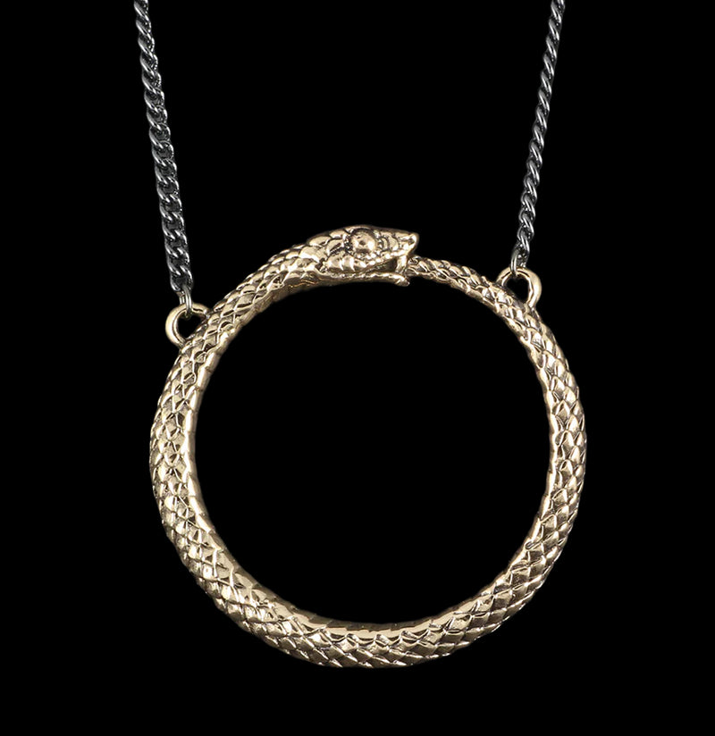 Ouroboros Bronze Necklace