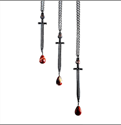 Double Edged Sword Necklace-Necklaces-Merging Metals-PaxtonGate