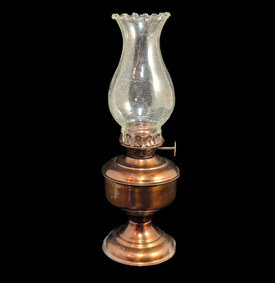 Antique Copper Table Oil Lamp-Decor-Hampton Nautical-PaxtonGate