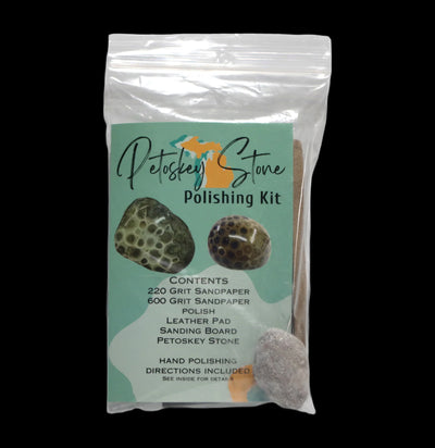 Petoskey Stone Polishing Kit-Minerals-Keweenaw Gem & Gift Inc.-PaxtonGate