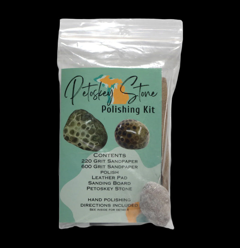 Petoskey Stone Polishing Kit-Minerals-Keweenaw Gem & Gift Inc.-PaxtonGate