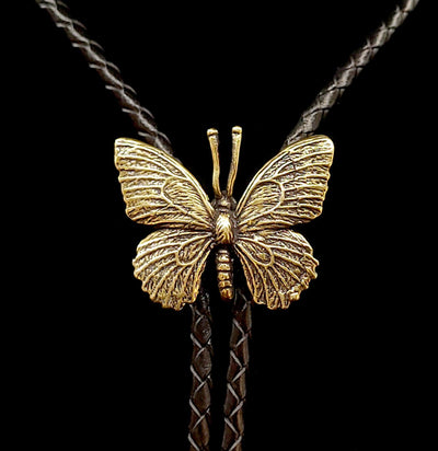 Brass Butterfly Bolo Tie-Accessories-Big Bad Beetle Bolos-PaxtonGate