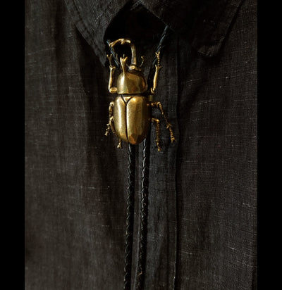 Japanese Rhinoceros Beetle Bolo Tie-Accessories-Big Bad Beetle Bolos-PaxtonGate