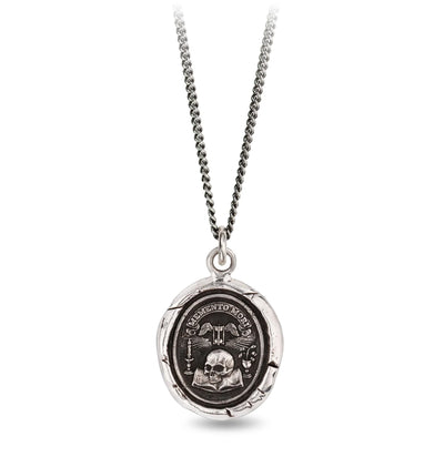 Memento Mori Sterling Silver Necklace-Necklaces-Pyrrha-PaxtonGate