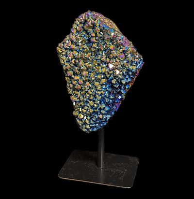 Rainbow Titanium Crystal Cluster Stand-Minerals-Driftstone Pueblo-PaxtonGate