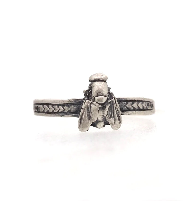 Small Fly Sterling Silver Ring - Paxton Gate