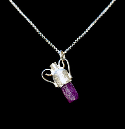 Ruby Amphora Necklace-Necklaces-Morgaine Faye-PaxtonGate