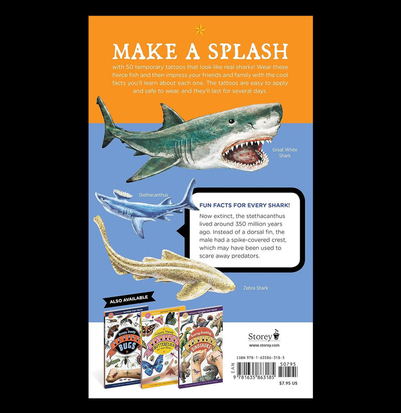 Super, Strong Tattoo Sharks: 50 Temporary Tattoos That Teach-Books-Hachette Book Group-PaxtonGate