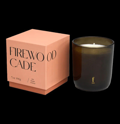 Signature Amber Glass Candle: Firewood Cade-Candles-Paddywax, LLC-PaxtonGate
