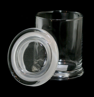 Elite Glass Candle Jar with Glass Lid-Jars & Bottles-Specialty Bottle-PaxtonGate