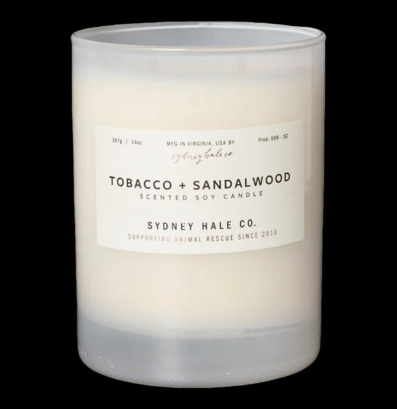 Sydney Hale Tobacco & Sandalwood Candle-Candles-Sydney Hale Co.-PaxtonGate