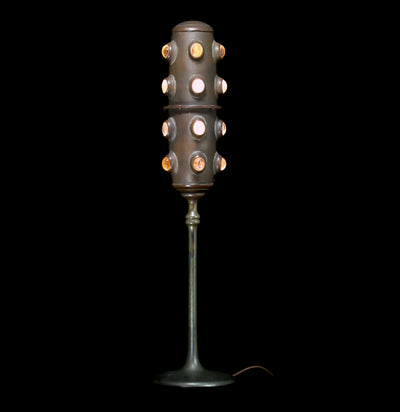 Harbor Mine Fresnel Candlestick Lamp-Lighting-Evan Chambers-PaxtonGate