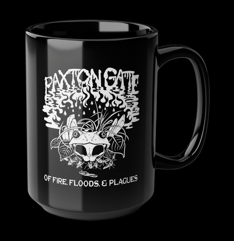 Black Fire, Floods and Plagues Mug By Megan Lees-Mug-Printify-PaxtonGate