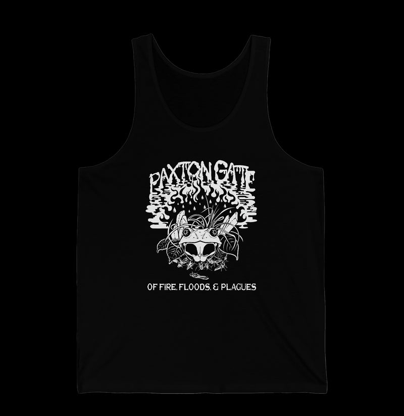 Unisex "Of Floods, Fires & Plagues" Jersey Tank By Megan Lees-Tank Top-Printify-PaxtonGate