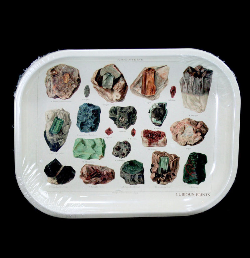 Small Metal Crystals and Minerals Ritual Tray-Decor-Curious Prints-PaxtonGate