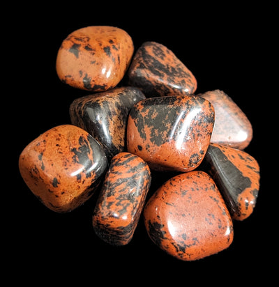 Tumbled Mahogany Obsidian Stone-Minerals-Quasar Gems-PaxtonGate