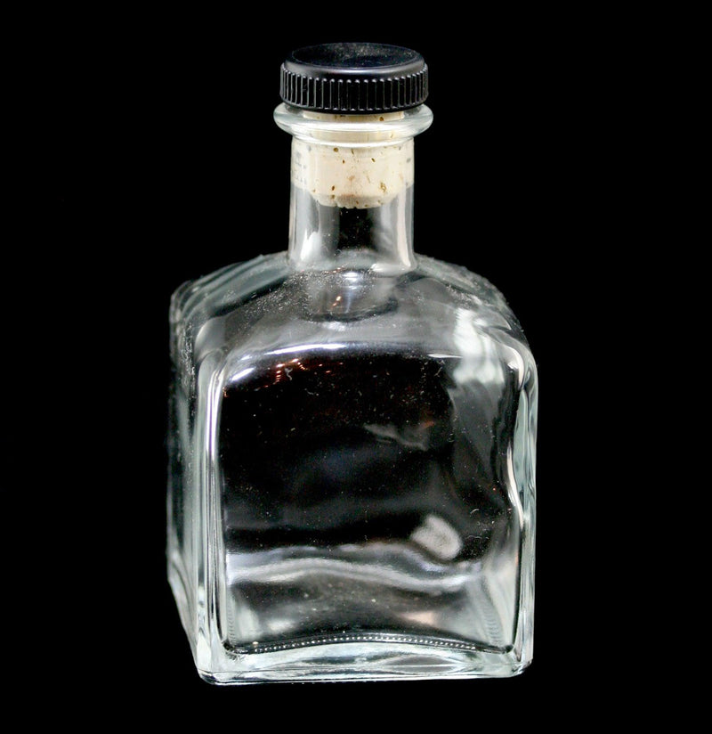 Square Glass Bottle with T Top Cork-Jars & Bottles-Specialty Bottle-PaxtonGate