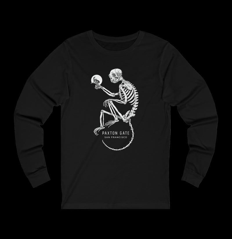 Unisex Skeletal Money Long Sleeve Tee By Zoe Keller-Long-sleeve-Printify-PaxtonGate