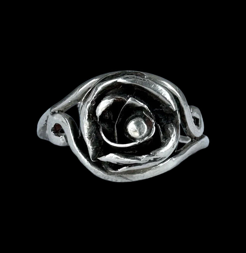 Sterling Silver Rose Ring-Rings-Cherry Creek-PaxtonGate