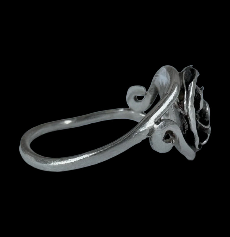 Sterling Silver Rose Ring-Rings-Cherry Creek-PaxtonGate