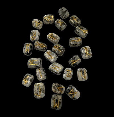 Rectangular Rune Set with Pouch-Minerals-VIE-PaxtonGate