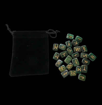Rectangular Rune Set with Pouch-Minerals-VIE-PaxtonGate