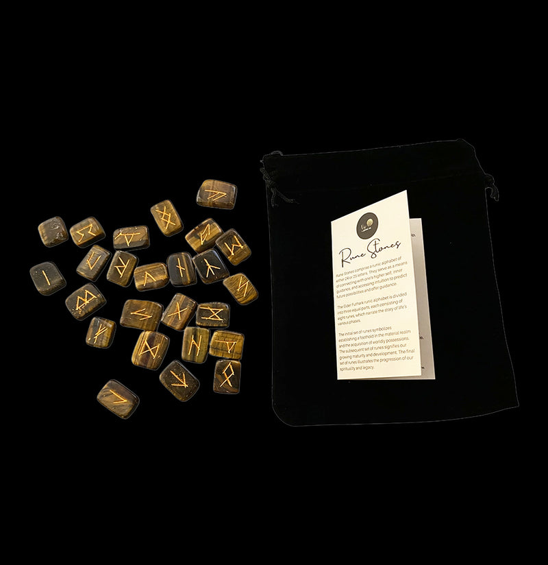 Rectangular Rune Set with Pouch-Minerals-VIE-PaxtonGate