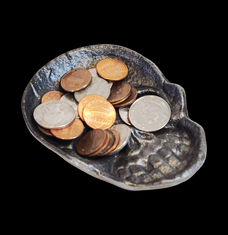 Cast Iron Skull Coin Tray-Decor-SUCK UK Ltd.-PaxtonGate