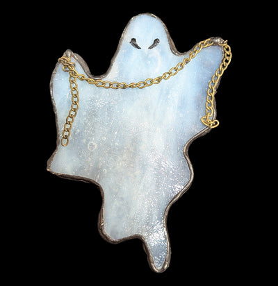 Stained Glass Ghost-Decor-Lion's Head Stained Glass-PaxtonGate