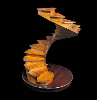 Library Spiral Stairs Wooden Model-Decor-Tour d'Horizon-PaxtonGate
