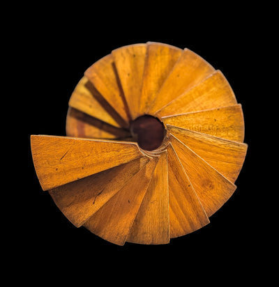 Library Spiral Stairs Wooden Model-Decor-Tour d'Horizon-PaxtonGate
