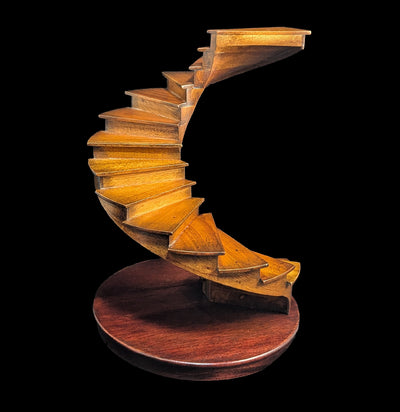 Library Spiral Stairs Wooden Model-Decor-Tour d'Horizon-PaxtonGate