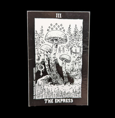 The Mushroom Tarot Empress Card Sticker-Stickers-Corvidopolis-PaxtonGate