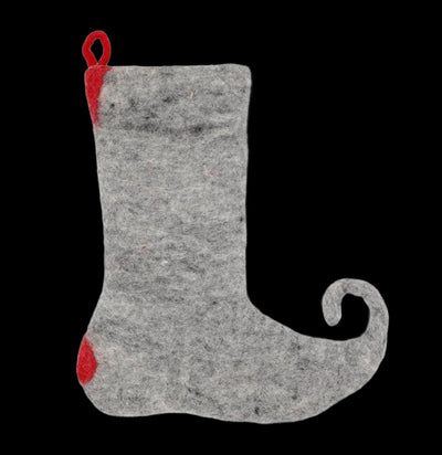 Felt Mushroom Stocking-Decor-Lakhays Collection Inc.-PaxtonGate