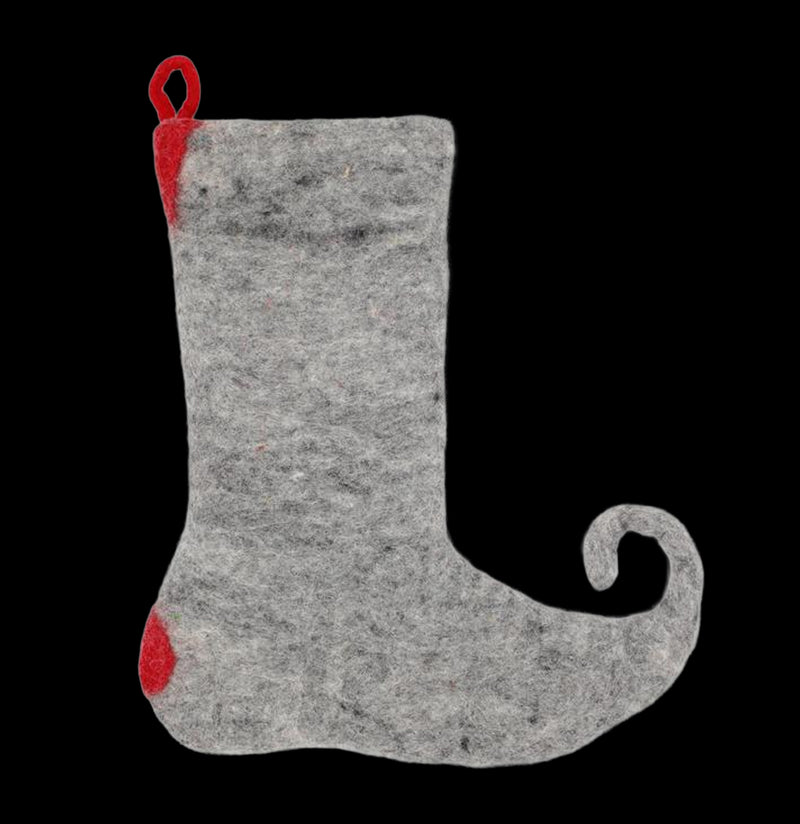 Felt Mushroom Stocking-Decor-Lakhays Collection Inc.-PaxtonGate